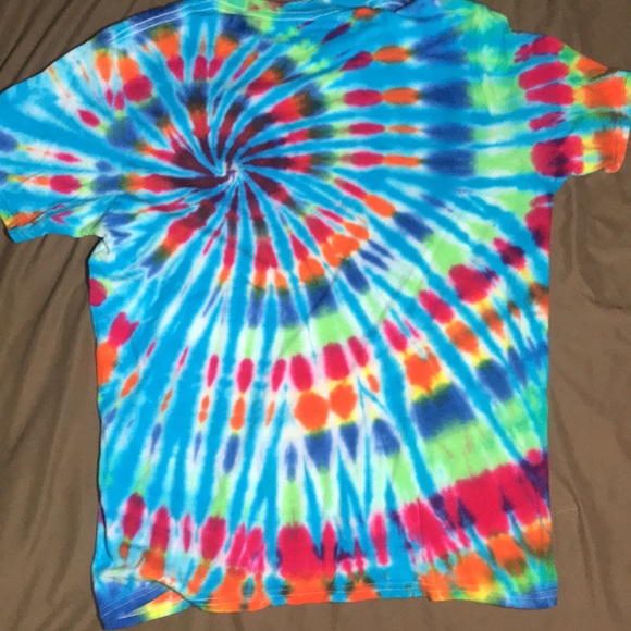 Dogecoin medium tie dye T-shirt embroidered patch - Picture 3 of 3